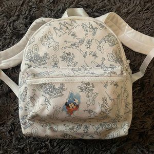 DISNEY PARKS Ink and Paint Backpack Mini Mickey Mouse Color White Bambi